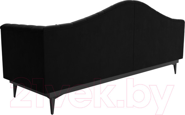 Изображение товара Диван Лига Диванов Флорида 318 / 112364 (микровельвет, черный)