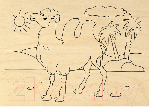 Изображение товара Набор досок для выжигания Три совы Зоопарк / НВ_46043 (8шт)