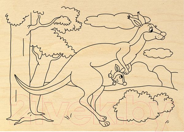 Изображение товара Набор досок для выжигания Три совы Зоопарк / НВ_46043 (8шт)