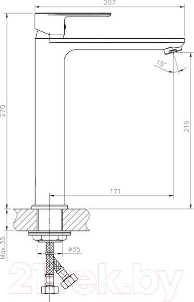 Изображение товара Смеситель Haiba HB11505