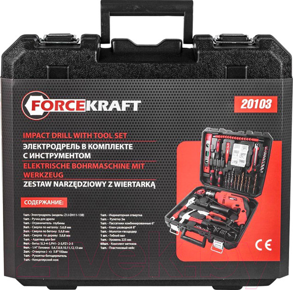 Изображение товара Универсальный набор инструментов ForceKraft FK-20103 (51250)