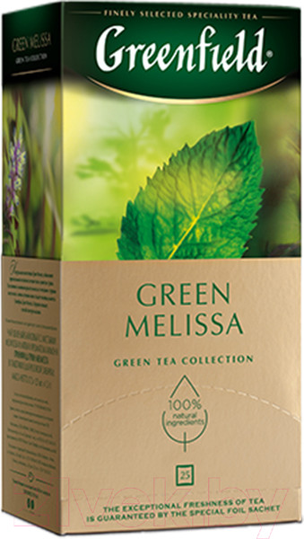 Изображение товара Чай пакетированный GREENFIELD Green Melissa зеленый (25пак)