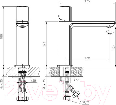 Изображение товара Смеситель Haiba HB10577
