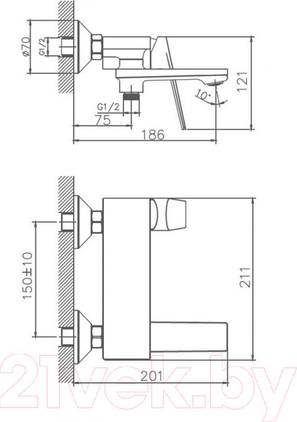 Изображение товара Смеситель Haiba HB60533-3