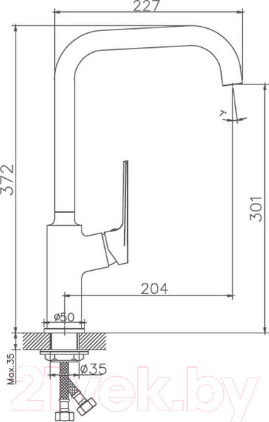 Изображение товара Смеситель Haiba HB70533-3