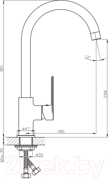 Изображение товара Смеситель Haiba HB70590-7