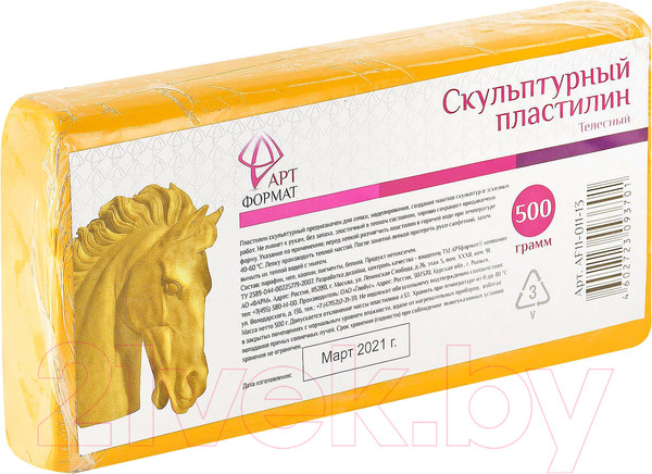 Изображение товара Пластилин скульптурный АртФормат AF11-011-13 (телесный)