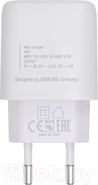 Изображение товара Зарядное устройство сетевое Rivacase PS4191 W00