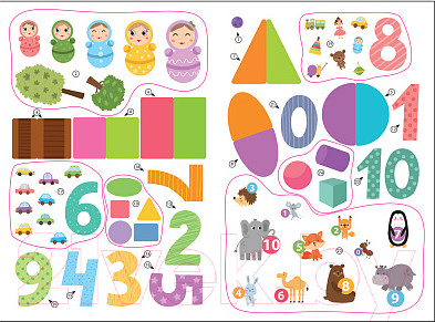 Изображение товара Рабочая тетрадь Мозаика-Синтез Авторская мет-ка Д. Колдиной. Математика 3-5 лет / МС12284