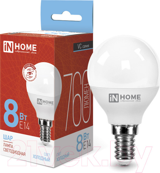 Изображение товара Лампа INhome LED-Шар-VC / 4690612024882