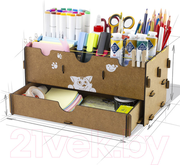 Изображение товара Органайзер настольный Woody Порядок на столе / 03779