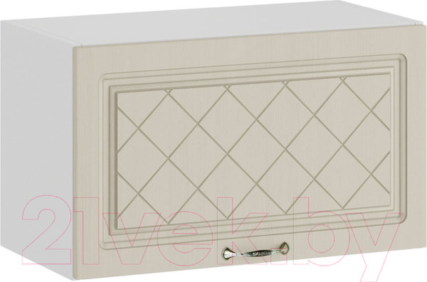 Изображение товара Шкаф навесной для кухни ТриЯ Бьянка 1В6Г (белый/дуб ваниль)