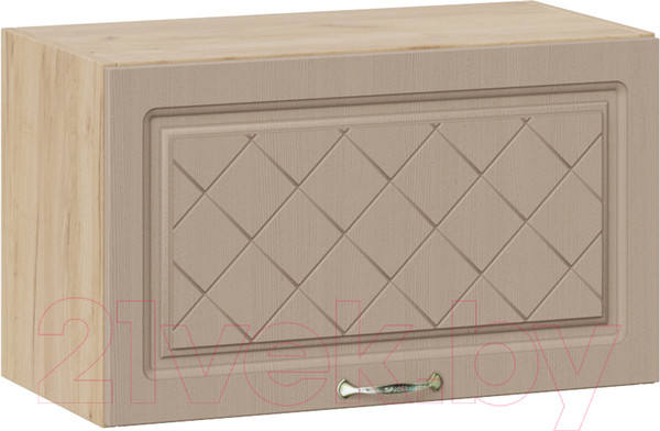 Изображение товара Шкаф навесной для кухни ТриЯ Бьянка 1В6Г (дуб крафт золотой/дуб кофе)