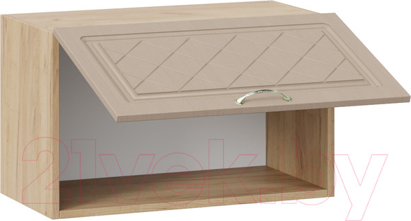 Изображение товара Шкаф навесной для кухни ТриЯ Бьянка 1В6Г (дуб крафт золотой/дуб кофе)