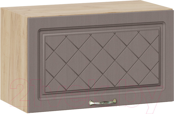 Изображение товара Шкаф навесной для кухни ТриЯ Бьянка 1В6Г (дуб крафт золотой/дуб серый)