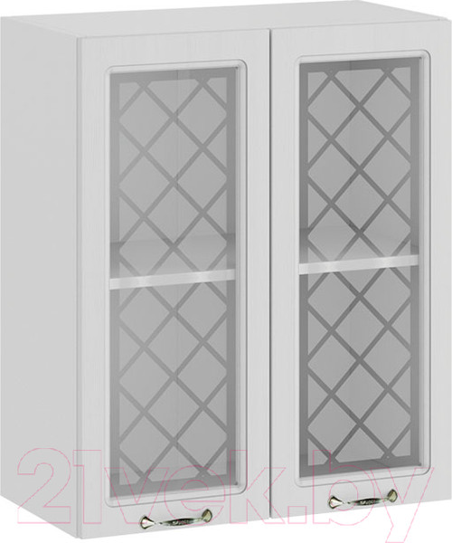 Изображение товара Шкаф навесной для кухни ТриЯ Бьянка 1В6С (белый/дуб белый)