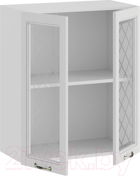 Изображение товара Шкаф навесной для кухни ТриЯ Бьянка 1В6С (белый/дуб белый)