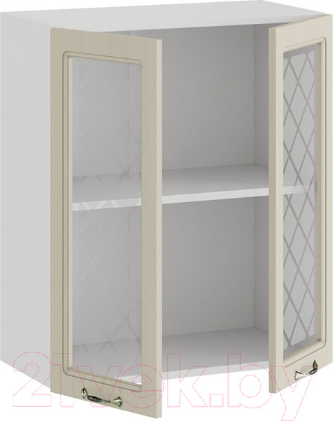 Изображение товара Шкаф навесной для кухни ТриЯ Бьянка 1В6С (белый/дуб ваниль)