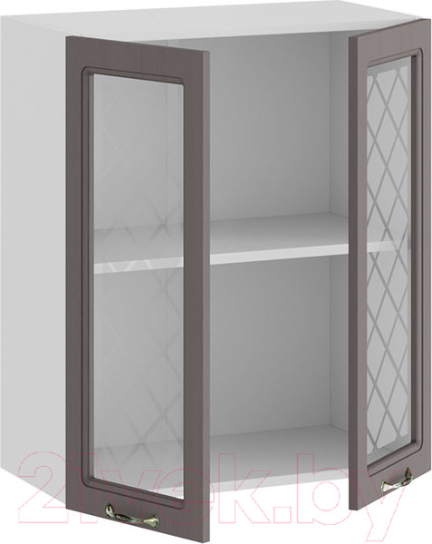 Изображение товара Шкаф навесной для кухни ТриЯ Бьянка 1В6С (белый/дуб серый)