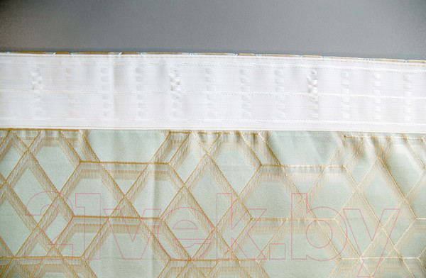 Изображение товара Комплект штор Decoretto Урбан пустыня УП-K3 (250x260, золотистая ткань с геометрическим рисунком)