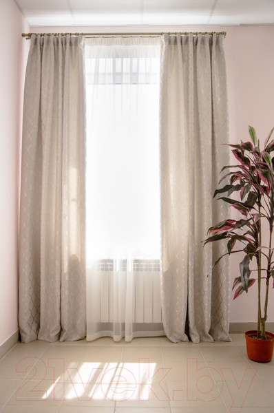 Изображение товара Комплект штор Decoretto Рогожка Эклектика Э-K1 (150x260)