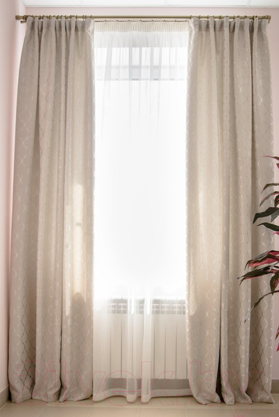 Изображение товара Комплект штор Decoretto Рогожка Эклектика Э-K1 (150x260)