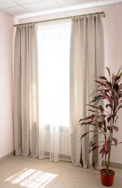 Изображение товара Комплект штор Decoretto Рогожка Эклектика Э-K1 (150x260)