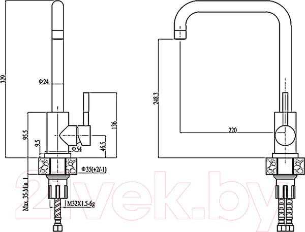 Изображение товара Смеситель Haiba HB71304-4