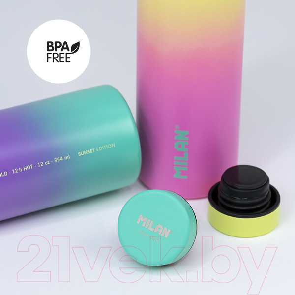 Изображение товара Бутылка для воды Milan Sunset Series / 643020SN (желтый/розовый)