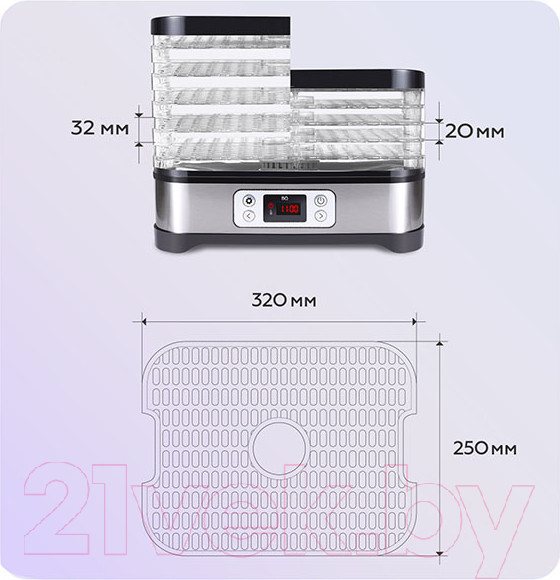Изображение товара Сушилка для овощей и фруктов BQ FD1001