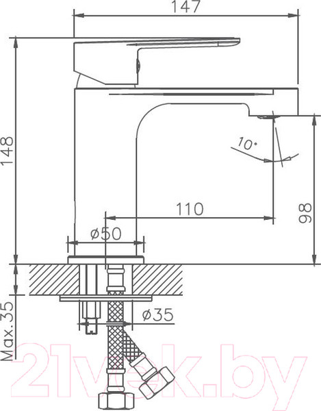 Изображение товара Смеситель Haiba HB10557-8