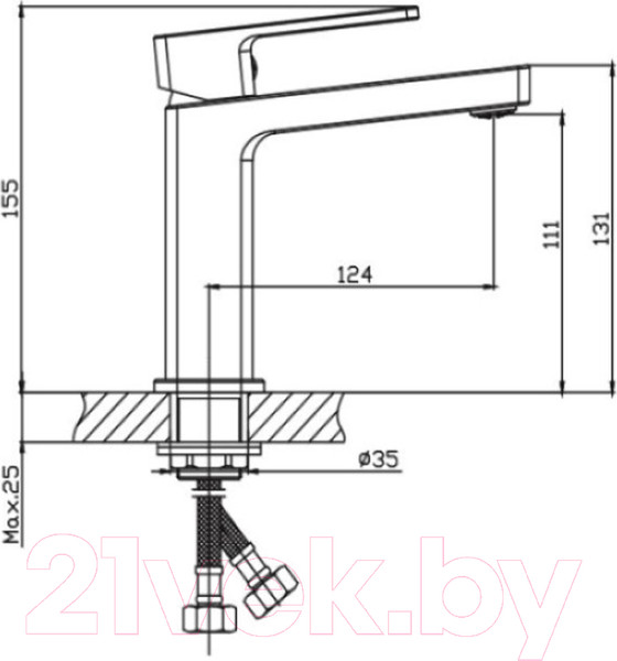Изображение товара Смеситель Haiba HB10615
