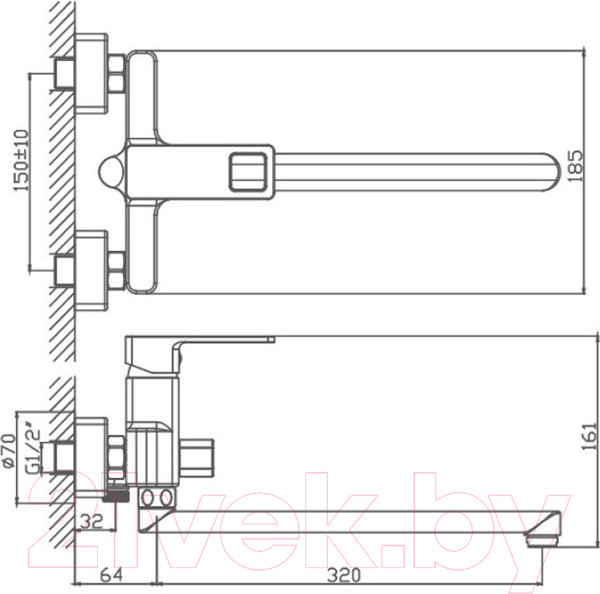 Изображение товара Смеситель Haiba HB22615