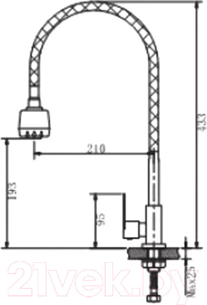 Изображение товара Кран на одну воду Haiba HB4181