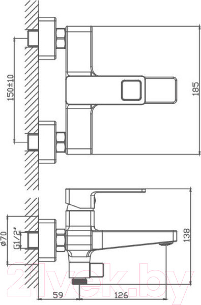 Изображение товара Смеситель Haiba HB60615