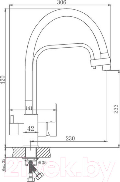 Изображение товара Смеситель Haiba HB76857
