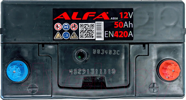 Изображение товара Автомобильный аккумулятор ALFA battery Asia JR 420A (50 А/ч)