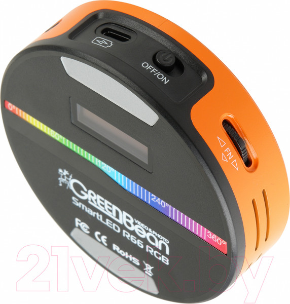 Изображение товара Осветитель студийный GreenBean SmartLED R66 RGB / 28837