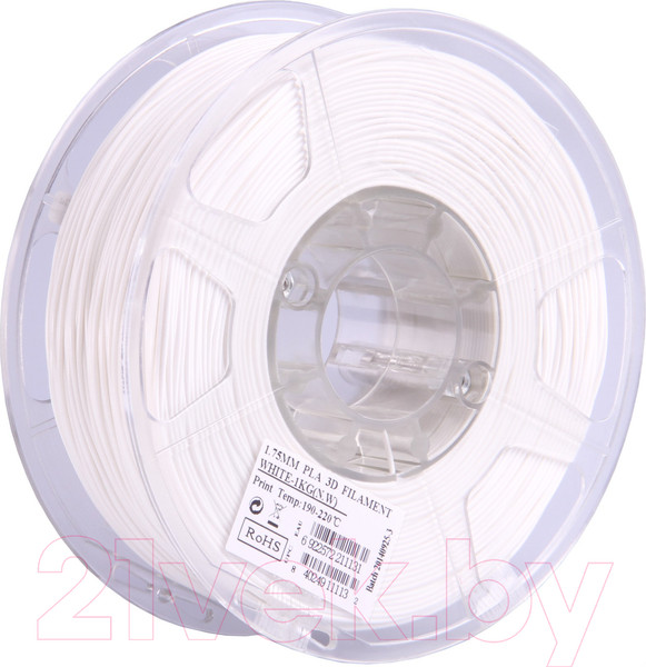 Изображение товара Пластик для 3D-печати eSUN PLA / т0026334 (3мм, 3кг, белый)