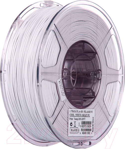 Изображение товара Пластик для 3D-печати eSUN PLA + / т0030923 (1.75мм, 1кг, холодный белый)