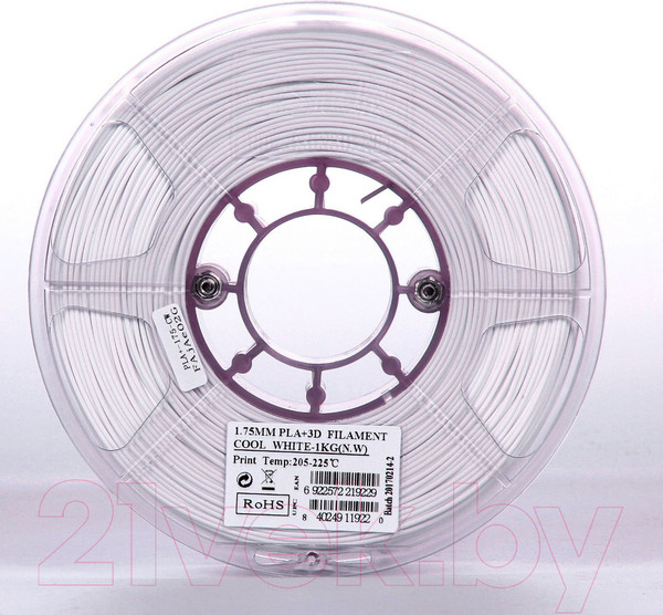 Изображение товара Пластик для 3D-печати eSUN PLA + / т0030923 (1.75мм, 1кг, холодный белый)
