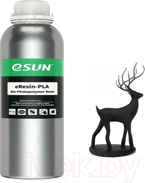 Изображение товара Фотополимерная смола для 3D-принтера eSUN eResin-PLA / т0031381 (1кг, черный)