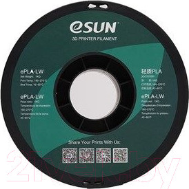 Изображение товара Пластик для 3D-печати eSUN ePLA-LW / т0033454 (1.75мм, 1кг, натуральный)