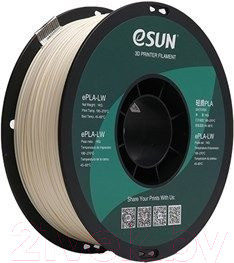 Изображение товара Пластик для 3D-печати eSUN ePLA-LW / т0033454 (1.75мм, 1кг, натуральный)