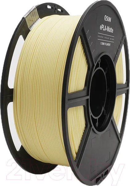 Изображение товара Пластик для 3D-печати eSUN ePLA-Matte / т0034042 (1.75мм, 1кг, миндально-желтый)