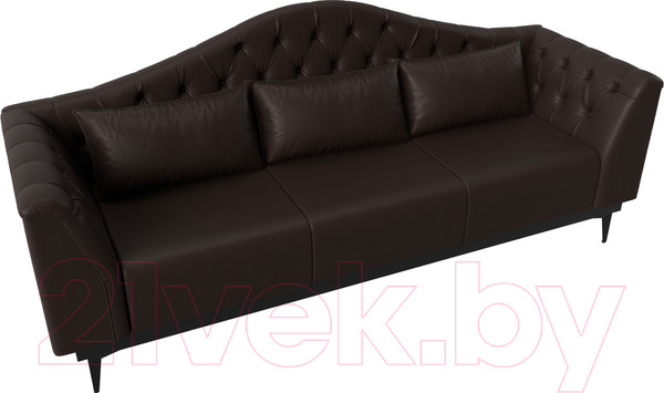 Изображение товара Диван Лига Диванов Флорида 318 / 112383 (экокожа, коричневый)