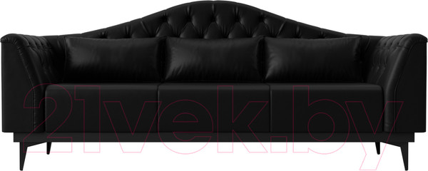 Изображение товара Диван Лига Диванов Флорида 318 / 112385 (экокожа, черный)