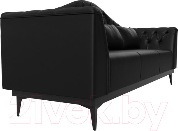 Изображение товара Диван Лига Диванов Флорида 318 / 112385 (экокожа, черный)