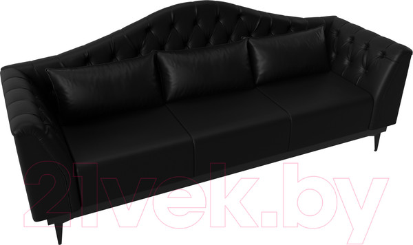 Изображение товара Диван Лига Диванов Флорида 318 / 112385 (экокожа, черный)