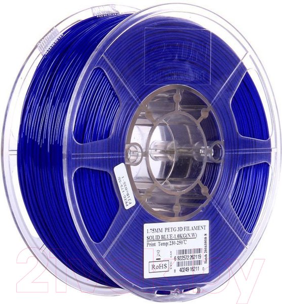 Изображение товара Пластик для 3D-печати eSUN PETG / т0030625 (1.75мм, 1кг, синий)